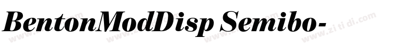 BentonModDisp Semibo字体转换